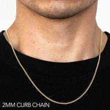 2MM CURB LINK CUBAN CHAIN