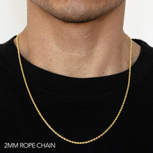 2MM DIAMOND CUT ROPE CHAIN