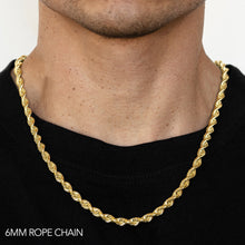 6MM DIAMOND CUT ROPE CHAIN