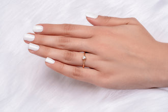 Diamond Shaped Heart Ring