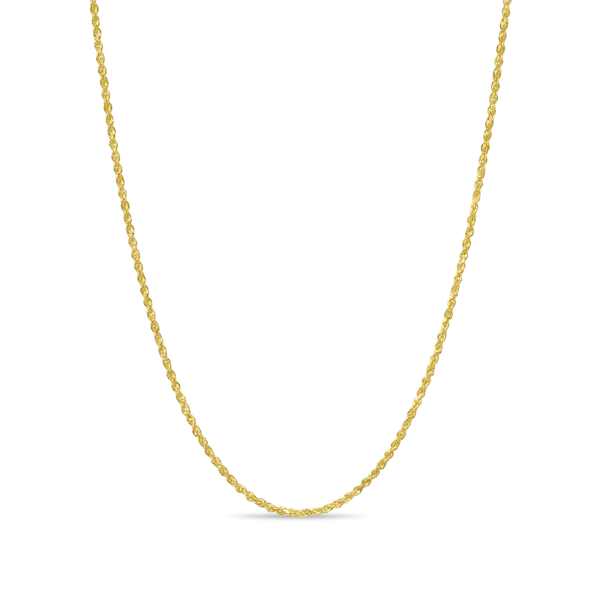 2.5MM DIAMOND CUT ROPE CHAIN