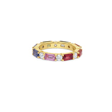 Sapphire & Diamond Eternity Band*